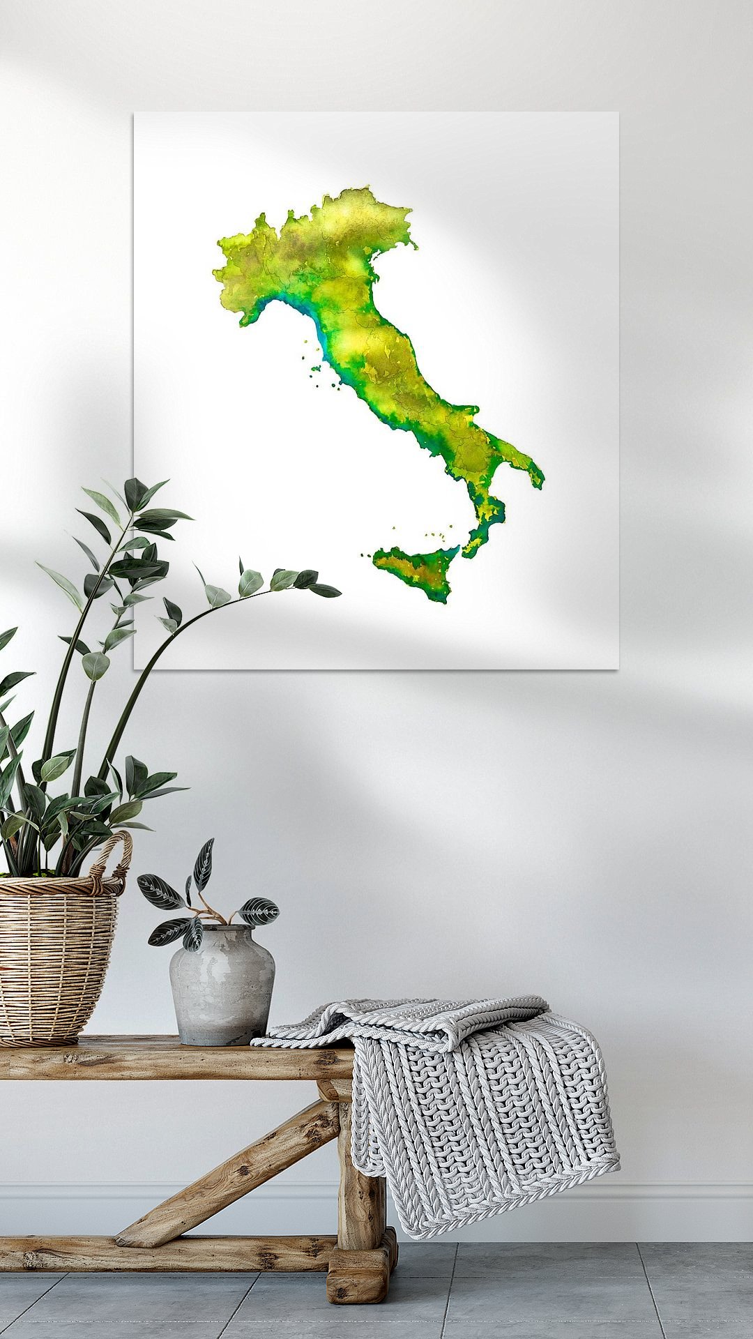 Italie Landkaart